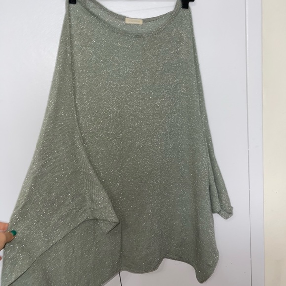 Meirire shiny loose fit off-the-shoulder sweater - Picture 5 of 8